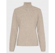 Cashmere Turtle Neck - Cream Melange
