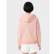 Zipped Fleece Hoodie Women - Coral Pink