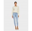 Visarah RW Skinny Jeans - Light Blue Denim