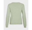 Viril O-Neck L/S Knit - Smoke green