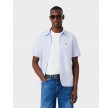 Regular short sleeved Oxford shirt - Blue/white