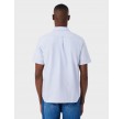 Regular short sleeved Oxford shirt - Blue/white