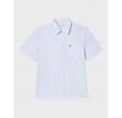 Regular short sleeved Oxford shirt - Blue/white