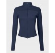 Nolana Zip Blouse - Navy