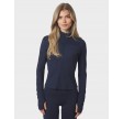 Nolana Zip Blouse - Navy