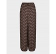 Sebba Big Dot Pants - Dark Brown