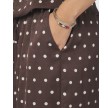 Sebba Big Dot Pants - Dark Brown