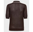 Lue Poinette Polo Knit - Dark Brown