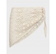Calin Crochet Scarf Skirt - Off White