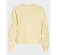 Visiffi o-neck sweat top - Pastel yellow