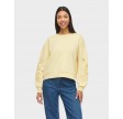 Visiffi o-neck sweat top - Pastel yellow