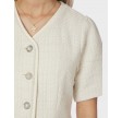 Faina Boucle Blouse - Offwhite