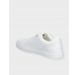Feminine cupsole leather sneakers - White