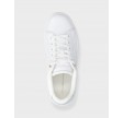 Feminine cupsole leather sneakers - White