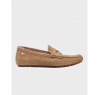Flag Soft Suede loafer - Safari Canvas