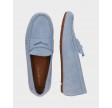 Flag Soft Suede loafer - Breezy Blue