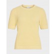 Vidalo o-neck s/s knit - Pastel Yellow