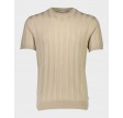 T-shirt i strik - Sand