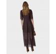Letic lace maxi dress - Dark brown