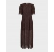 Letic lace maxi dress - Dark brown