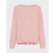 Oversized pure cashmere blouse - Pink melange