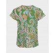 Lotta top - Grass green paisley