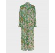 Lotta shirt dress - Grass green paisley
