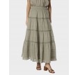Felicia S Voile Skirt - Smoke green