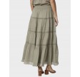 Felicia S Voile Skirt - Smoke green