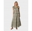 Felicia S Voile Skirt - Smoke green