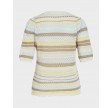 Vimina o-neck stripe knit top - Pastel