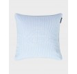 Striped organic cotton pillow - Blue/white