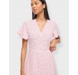 Vilovie S/S Wrap Dress - Cherry Blossom/Flower