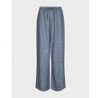 Heifa emb stripe pants - Blue