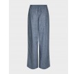 Heifa emb stripe pants - Blue