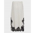 Ameli Dot Lace Skirt - Off White
