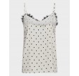 Ameli Dot Lace Singlet - Off White