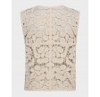 Kelly crochet top - Bone