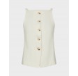 Kylie structure waistcoat - Off white