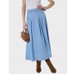 Tilly Anya pleat skirt - Fade denim
