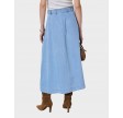 Tilly Anya pleat skirt - Fade denim