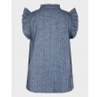 Siona emb stripe top - Blue