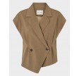 Solveig vest - Dark Sand