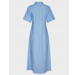Baia Stripe Poplin Dress - Light Blue