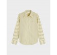 Summer poplin regular shirt - Licorice citronella