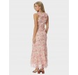 Zella Chiffon Print Dress - Dusty Pink