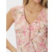 Zella Chiffon Print Dress - Dusty Pink