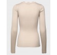 Silk Bluse m/blonde - Cacao