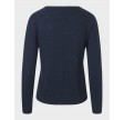 Cashmere Cardigan - Dark Navy Melange
