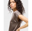 Viellette Satin Top - Falcon